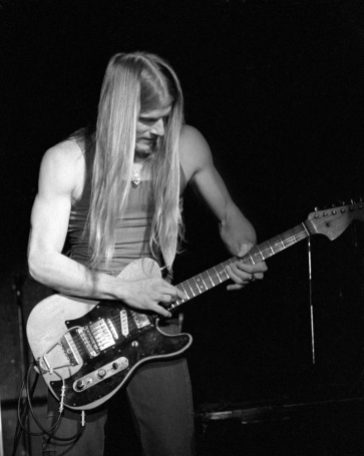 Steve Morse with his Franken-guitar.